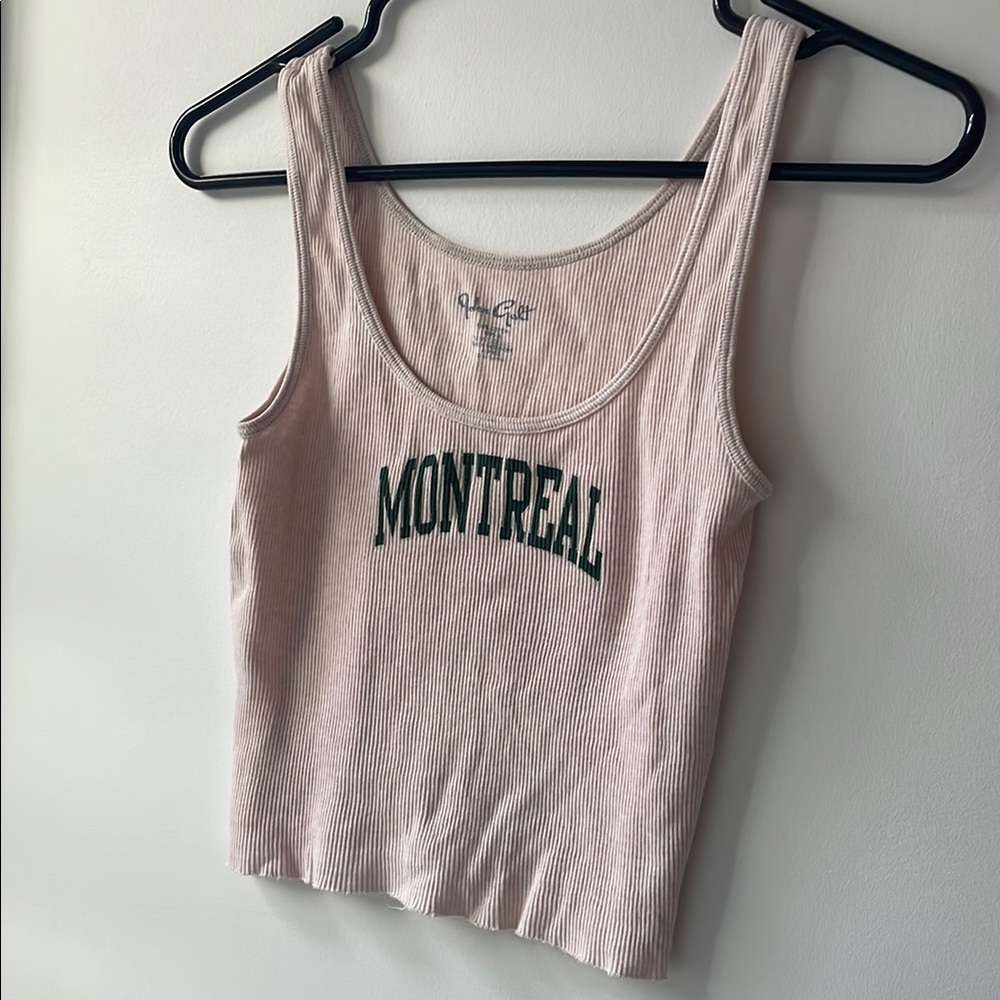 Montreal Ribbed Tank Top - Cream